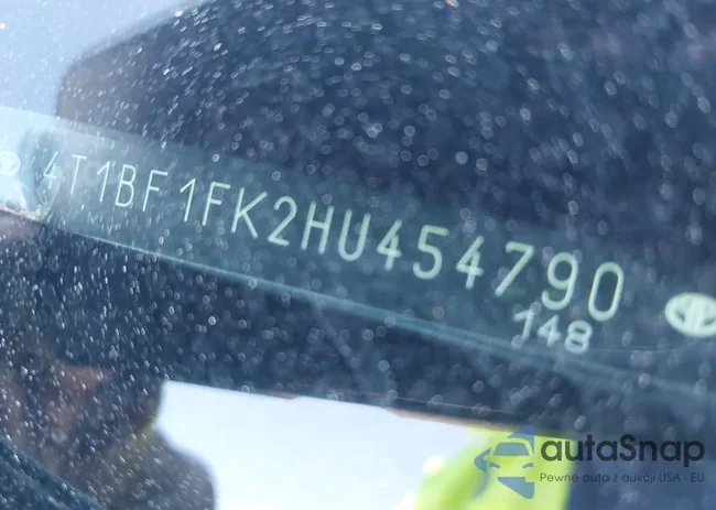 4T1BF1FK2HU454790: 43452890