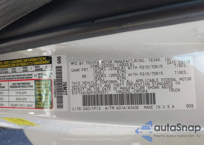 5TFTX4CNXFX059371: 43452899