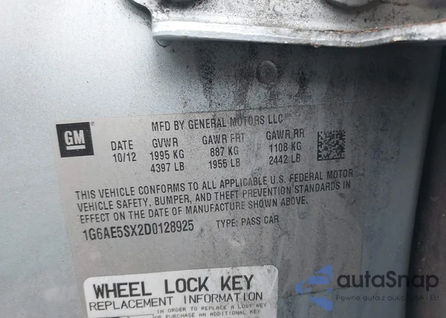 1G6AE5SX2D0128925: 43452976