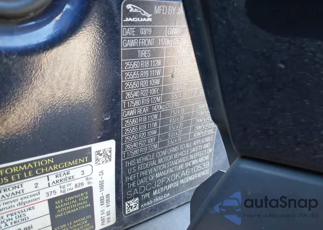 SADCJ2FX0KA610539: 43453146