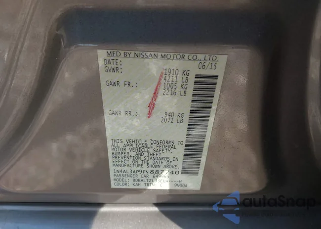 1N4AL3AP9FN887740: 43452324