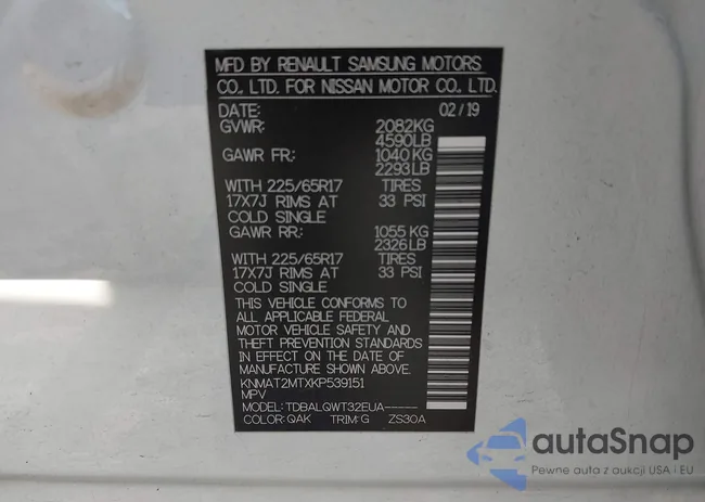 KNMAT2MTXKP539151: 43452464