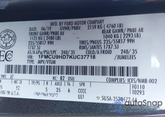 1FMCU9HD7KUC37718: 43452471