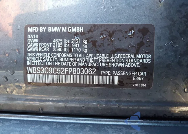 WBS3C9C52FP803062: 43453620