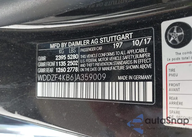 WDDZF4KB6JA359009: 43453632