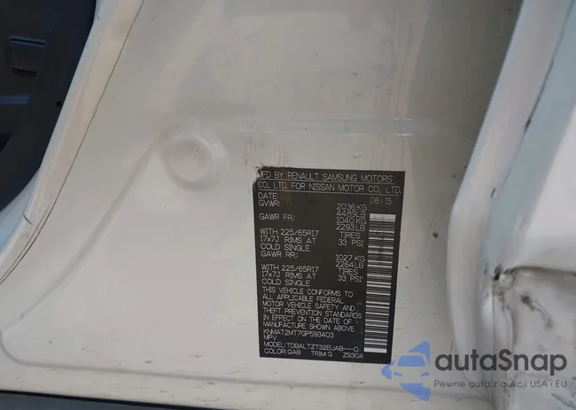 KNMAT2MT7GP593403: 43453678