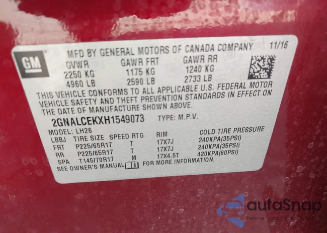 2GNALCEKXH1549073: 43453717