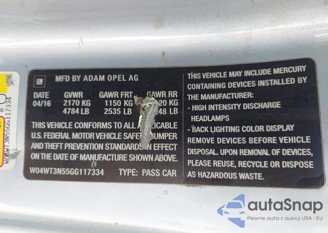 W04WT3N55GG117334: 43453849