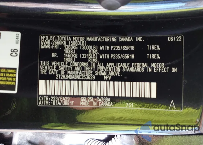 2T2HZMDA8NC353629: 43453856