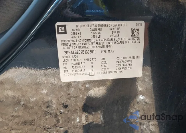 2GNALBEC9B1302010: 43453936