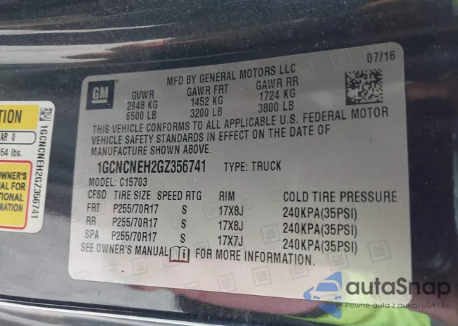 1GCNCNEH2GZ356741: 43453965