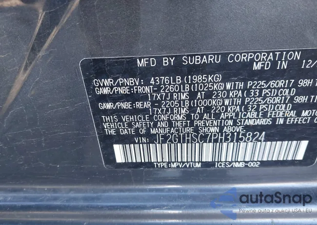 JF2GTHSC7PH315824: 43454006