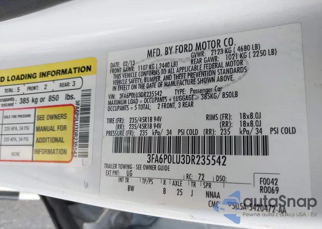 3FA6P0LU3DR235542: 43453169