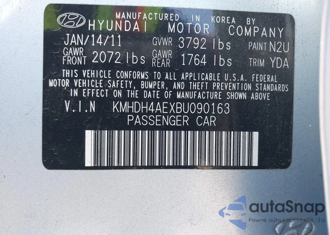 KMHDH4AEXBU090163: 43453273