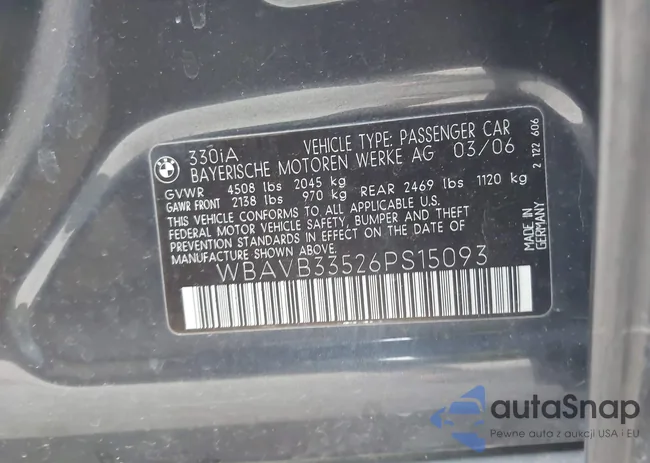 WBAVB33526PS15093: 43453279