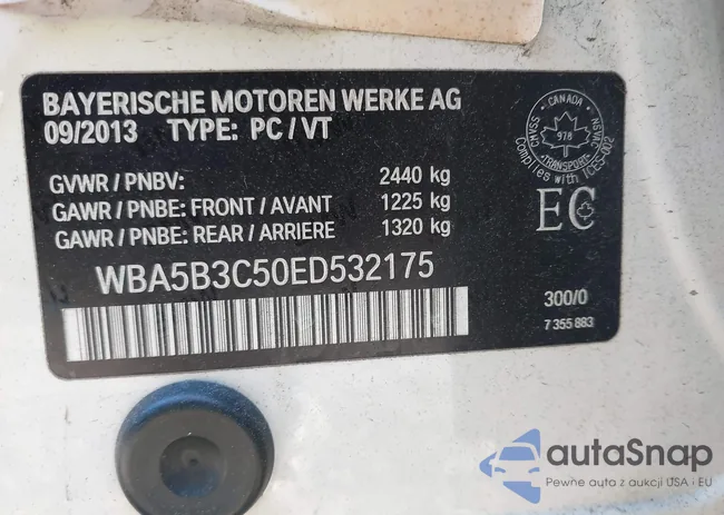 WBA5B3C50ED532175: 43453329