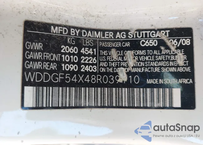 WDDGF54X48R039110: 43453390