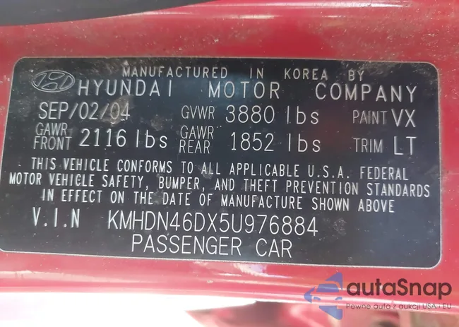 KMHDN46DX5U976884: 43453433