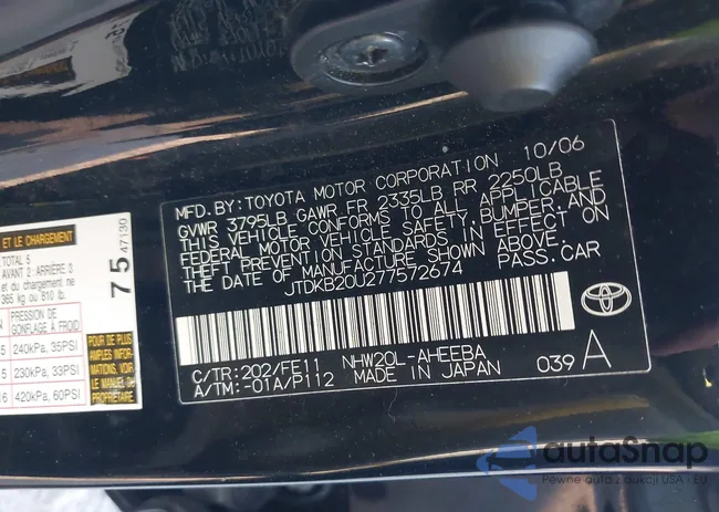 JTDKB20U277572674: 43453473