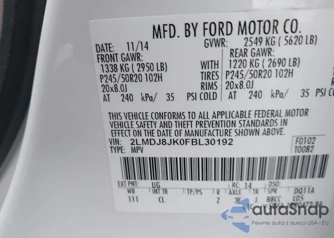 2LMDJ8JK0FBL30192: 43453499