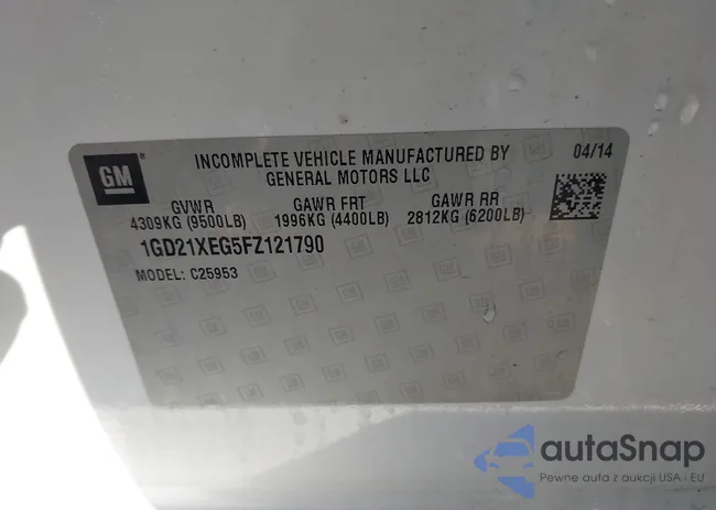 1GD21XEG5FZ121790: 43453515