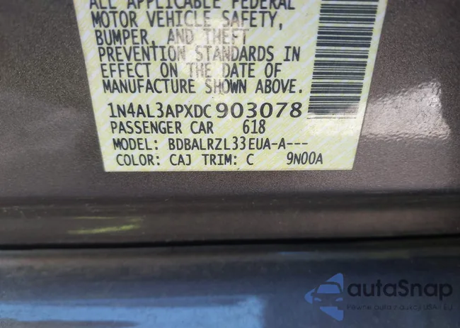 1N4AL3APXDC903078: 43454694