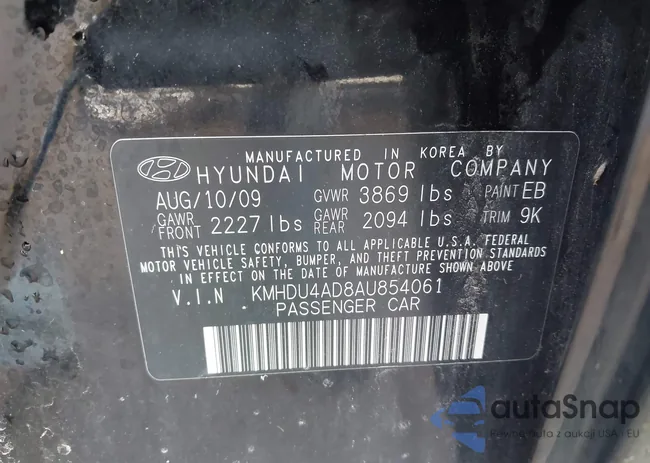 KMHDU4AD8AU854061: 43454990