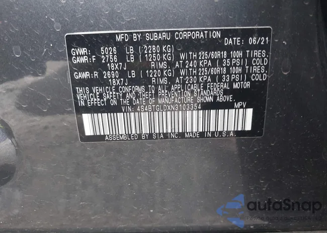 4S4BTGLDXN3103354: 43454396