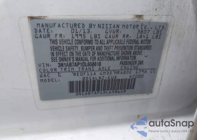 3N1AB7AP1DL658618: 43454517