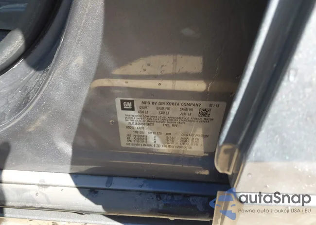 KL4CJBSB1DB130037: 43455561