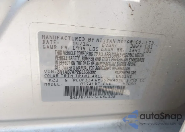 3N1AB7AP2GL656302: 43455732