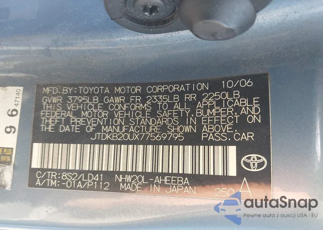 JTDKB20UX77569795: 43455736