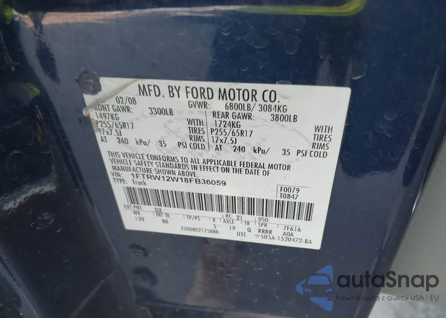 1FTRW12W18FB36059: 43455836