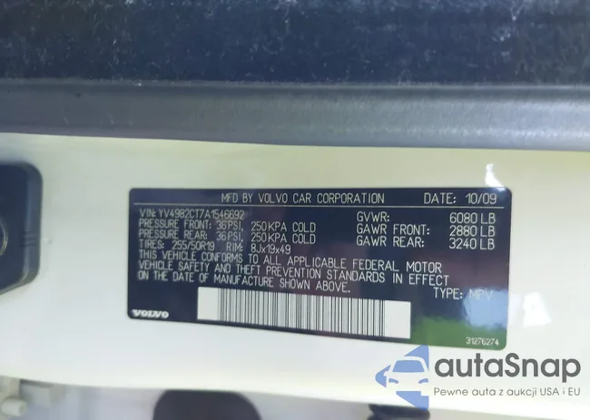 YV4982CT7A1546692: 43455903