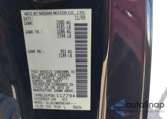 1N4BL2EP0AC117794: 43455174