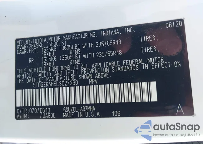 5TDGZRAH5LS027290: 43455194