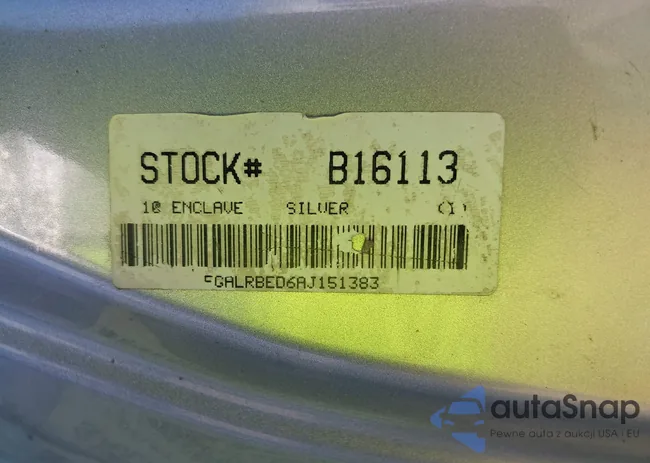 5GALRBED6AJ151383: 43455340