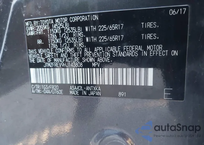 JTMZFREV9HJ143808: 43456173