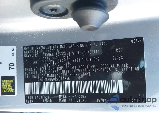 7MUFBABG0RV041846: 43456251