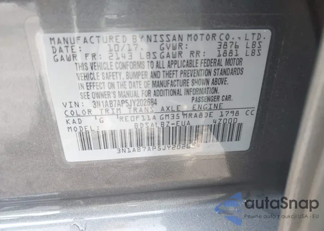 3N1AB7AP5JY202684: 43456405