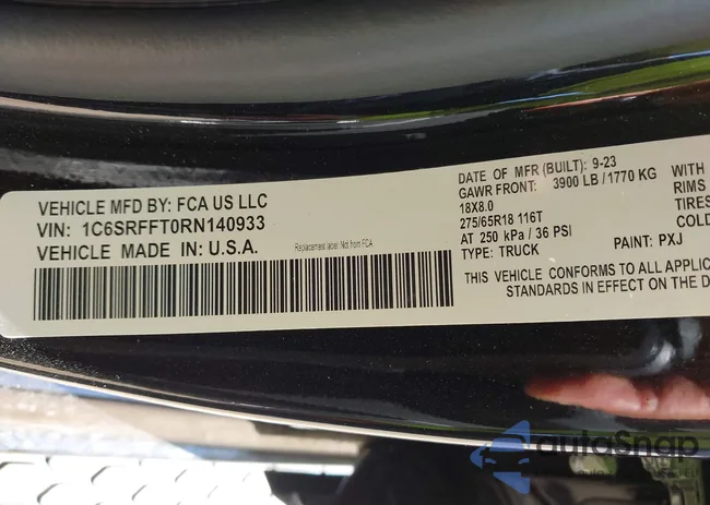 1C6SRFFT0RN140933: 43456473