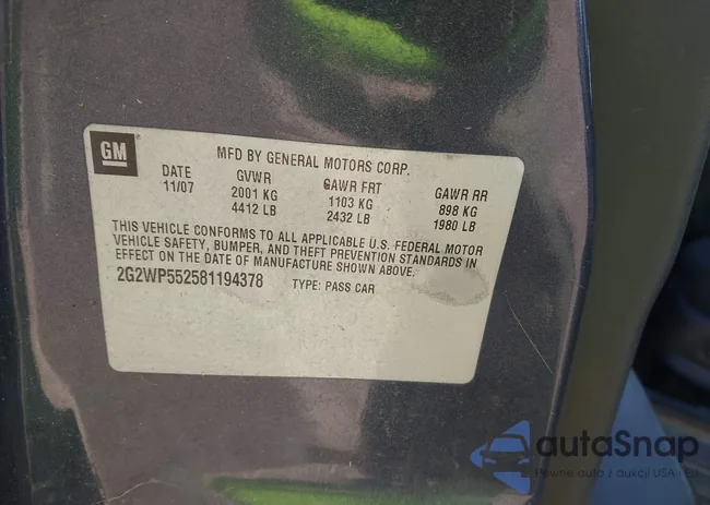 2G2WP552581194378: 43457563