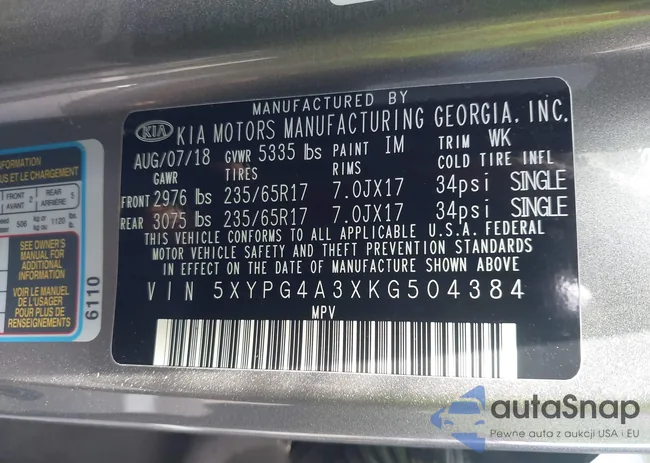 5XYPG4A3XKG504384: 43457745