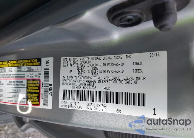 5TFRW5F18GX211600: 43457759