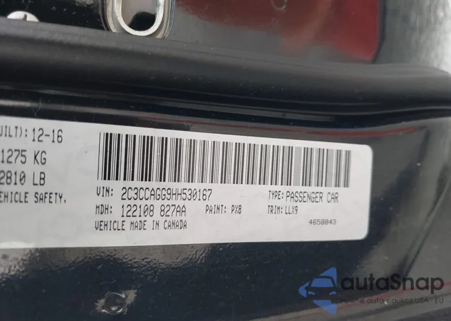 2C3CCAGG9HH530167: 43457778