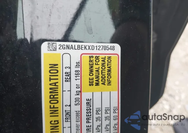 2GNALBEKXD1270548: 43457902