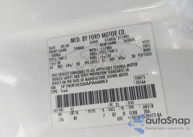 1FTKR1ED0APA04963: 43457967