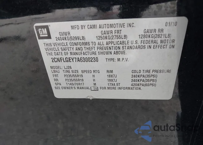 2CNFLGEY7A6300230: 43458027