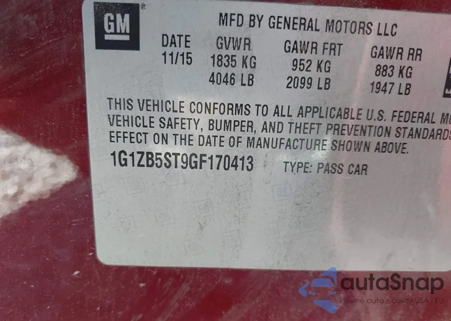 1G1ZB5ST9GF170413: 43458523