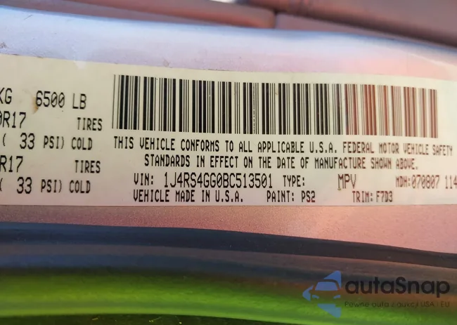 1J4RS4GG0BC513501: 43458535